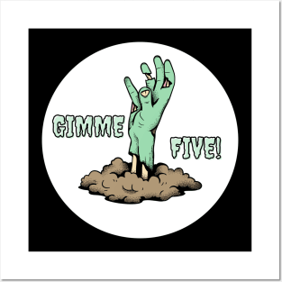 Zombie High Five - Halloween Posters and Art